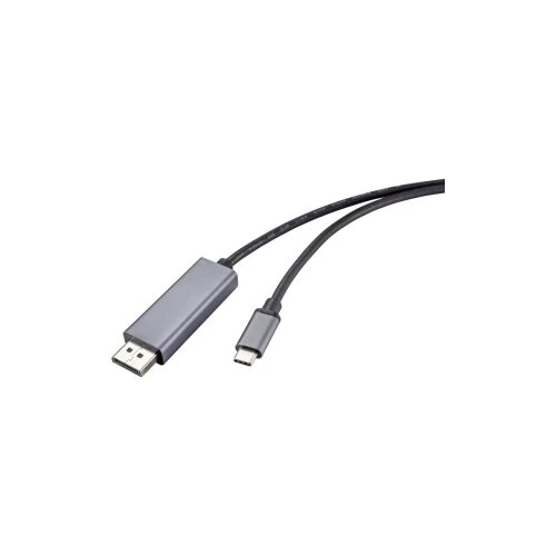 Renkforce DisplayPort AV priključni kabel [1x muški konektor displayport - 1x muški konektor USB-C™] 1.00 m crna Cijene