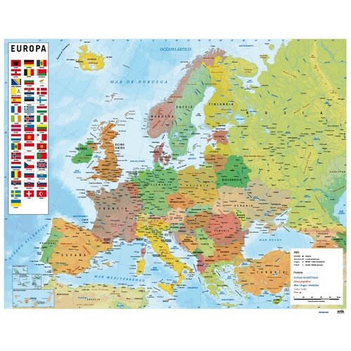 Grupo MINI PLAKAT ZEMLJEVID EVROPE, (20837151) Cene
