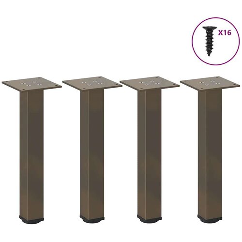  Noge stolića za kavu 4 kom antracit 42-44 cm čelikstol Slike