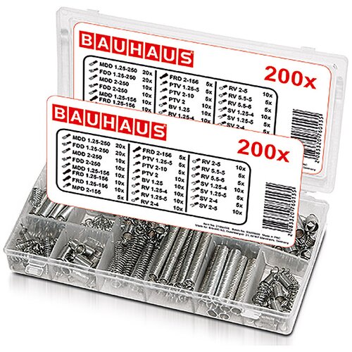 BAUHAUS Set opruga (200 Kom., Metal) Slike