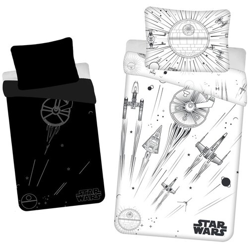 Jerry Fabrics Pamučna dječja posteljina sa svjetlećim efektom za krevet za jednu osobu 140x200 cm Star Wars – Cijene