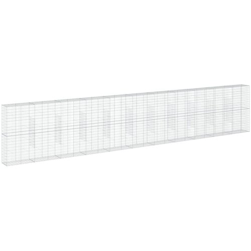  Gabionska ko&amp;scaron;ara s poklopcem 1100x50x200 cm pocinčano željezo Slike