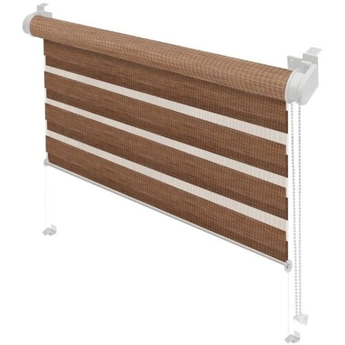 Gardinia rjav zatemnitveni rolo 57x150 cm zebra natur &amp;ndash; Slike