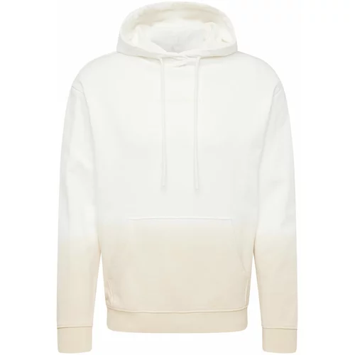 QS Sweater majica bež / bijela