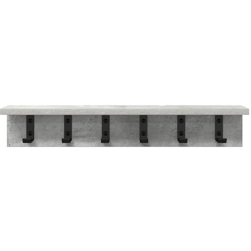  Vje&amp;scaron;alica za kapute na zidu Betonski sivi 60 x 10,5 x 10,5 cm Slike