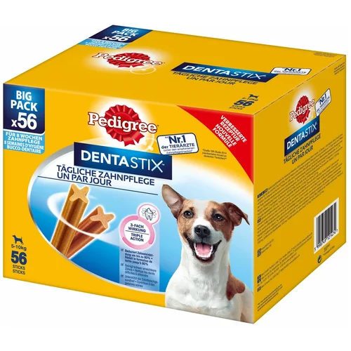 Pedigree Ekonomično pakiranje! 168 x DentaStix dnevna njega zuba / Fresh - Dentastix x 112 + Dentastix Fresh x 56 - za male pse (5-10 kg)