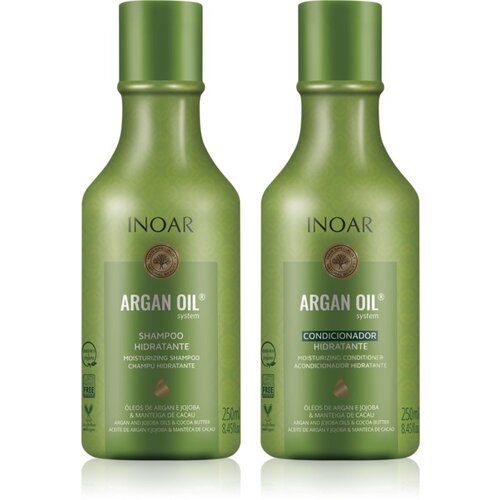 INOAR Argan Oil System set za hidracijo in sijaj 2x250 ml Slike