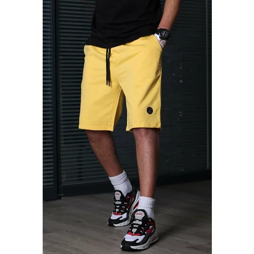 Madmext Shorts - Yellow - Normal Waist