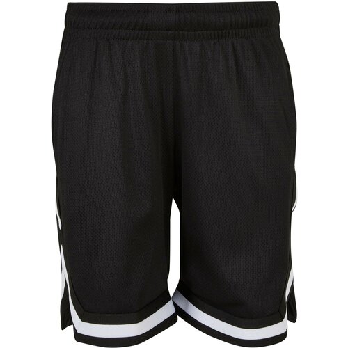 Urban Classics Kids Boys Stripes Mesh Shorts black Slike