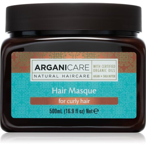 Arganicare Argan Oil &amp;amp; Shea Butter Hair Masque vlažilna in hranilna maska za kodraste lase 500 ml Slike