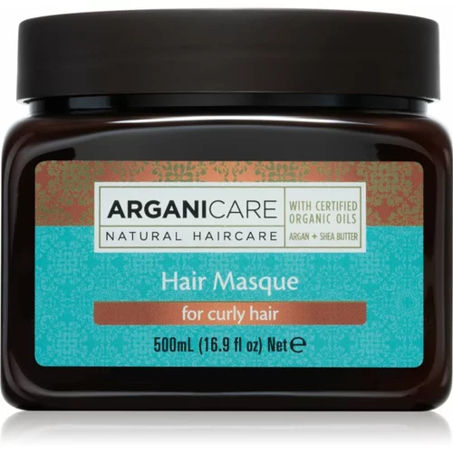 Arganicare Argan Oil & Shea Butter Hair Masque vlažilna in hranilna maska za kodraste lase 500 ml