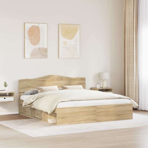  Okvir za krevet Sonoma 200 x 200 cm Čvrsto borovo drvo Slike