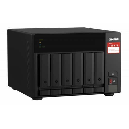 Qnap NAS poslužitelj za 6 diskova, 8GB RAM, 2,5Gb mreža Slike
