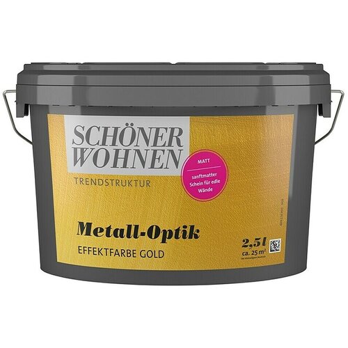 SCH&amp;Ouml;NER WOHNEN-Farbe Trendstruktur Barvni dekorativni omet (Zlate barve, Mat, 2,5 l) Slike