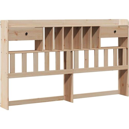 VidaXL Krevet s regalom za knjige bez madraca 180x200 cm od borovine Slike