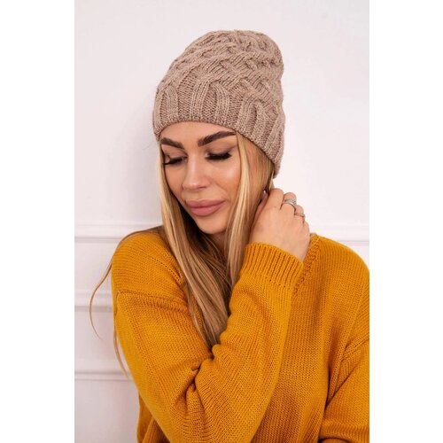 Kesi Cap with fleece Agnieszka K239 light beige Cijene