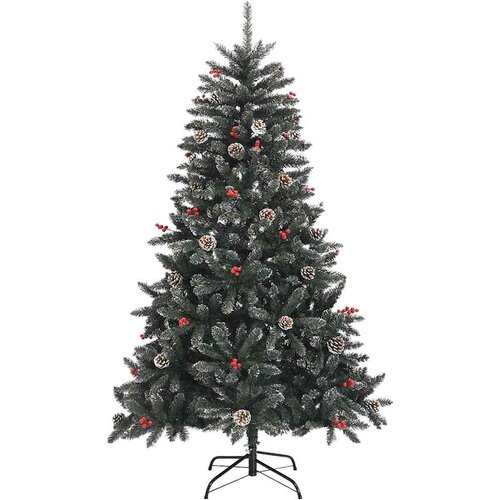  Umjetno božićno drvce Zelena 120 cm PVC, Plastika i Čelik Slike