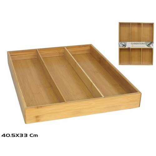 Posuda ZA PRIBOR ZA JELO 3 ODJELJKA 40*33CM DRVENA Cijene