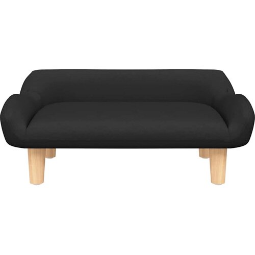  Krevet za pse crni 70x40x24 cm od tkanine Slike