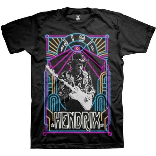 Jimi Hendrix Košulja Electric Ladyland Neon Unisex Black L