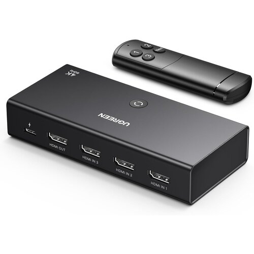 Ugreen HDMI stikalo 4K@60Hz, razdelilnik 3 v 1 s 3D HDR Dolby Atmos podporo, (20986544) Slike