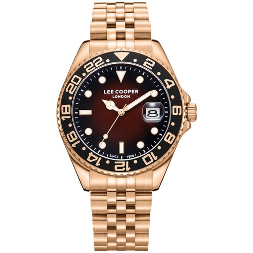 Lee Cooper Mu&scaron;ki sat LC08142.440, Braon kući&scaron;te, Rose gold Cene