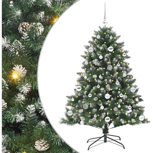  Umjetno božićno drvce Zelena 150 cm PVC, Plastika i Čelik Cijene