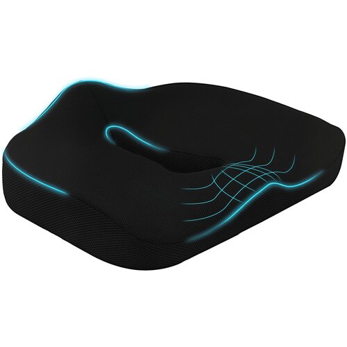 HOMCOM sedežna blazina poliester 44D x 39&Scaron; x 13V cm črno, (5000242431) Cene