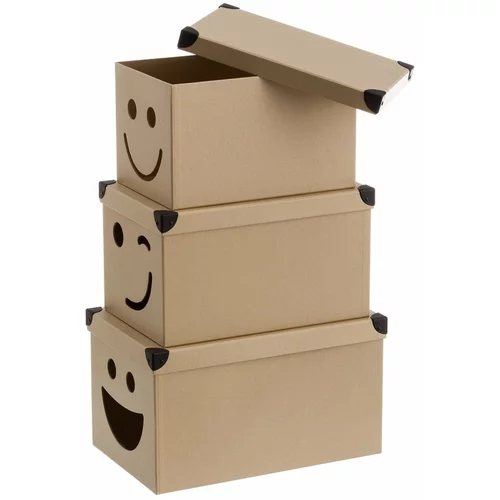 Casa Selección Kartonaste otroške škatle za shranjevanje v kompletu 10 ks Smile – Casa Selección