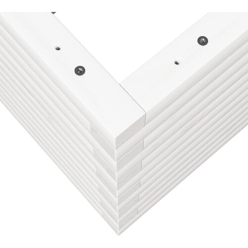  Vrtna sadilica bijela 70x40x46 cm od masivne borovine Slike
