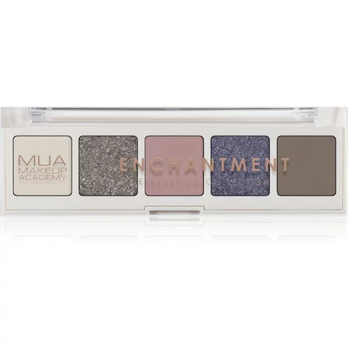 MUA Makeup Academy Professional 5 Shade Palette paleta senčil za oči odtenek Enchantment 3,8 g