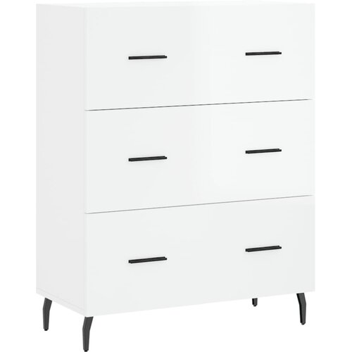 Maison Chic Komoda - Predalnik visok sijaj bela 69,5x34x90 cm inženirski les, (21721083) Cene