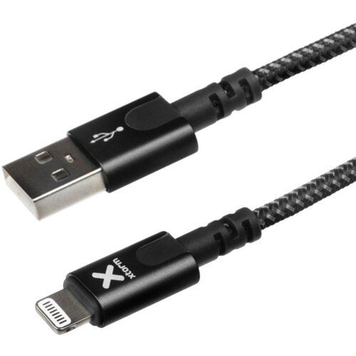 Xtorm iPhone iPad iPod kabel za polnjenje in sinhronizacijo 1 m pleten najlon ?rn, (20516705) Slike