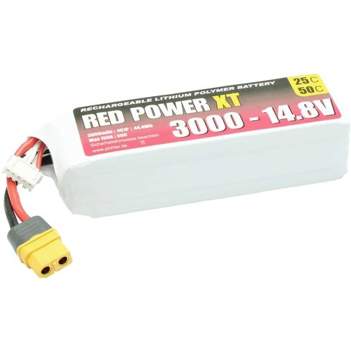 RED POWER lipo akumulatorski paket za modele 14.8 V 3000 mAh mehka torba XT60, (20829201) Slike