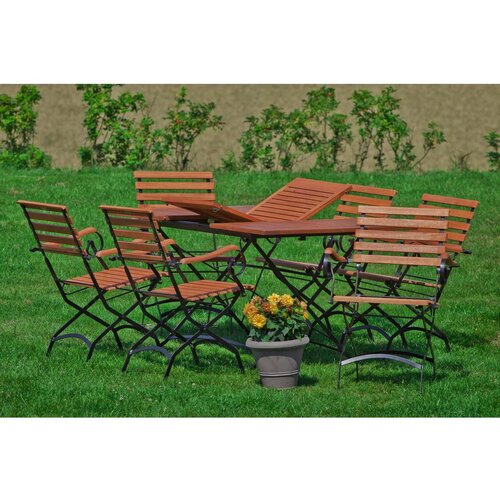 Ambia Garden vrtna garnitura schlossgarten, 7-Delno, evkaliptus Slike