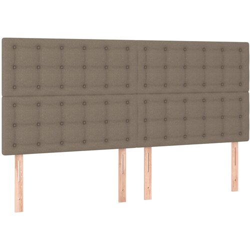 Maison Chic Posteljno vzglavje - Vzglavna omarica 4 kosa taupe 100x5x78/88 cm blago, (22077536) Cene