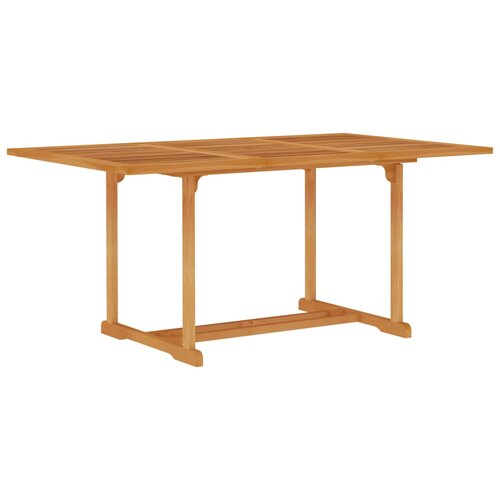 The Living Store Vrtna miza 150x90x75 cm trdna tikovina - Vrtna Miza, (21475043) Slike