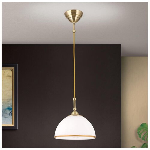 Orion HL 6-1808/1 - Luster na sajli OLD LAMP 1xE27/40W/230V bela/mesing Cene