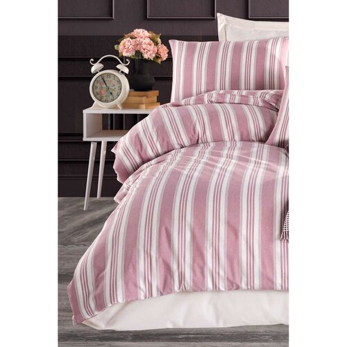 Soft Line - Claret Red Claret Red Single Quilt Cover Set Slike