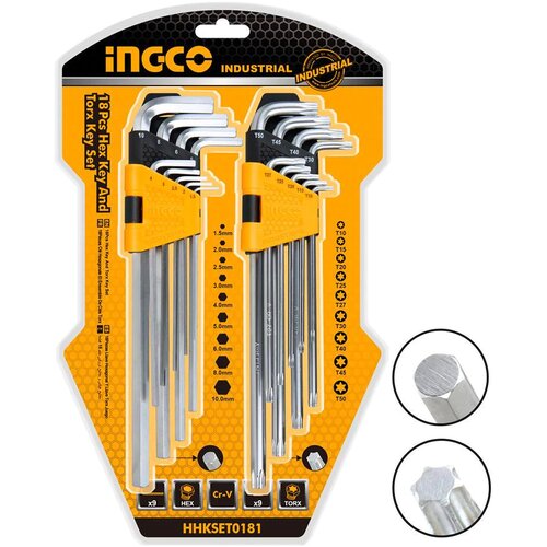 Ingco SET IMBUS KLJUČEVA 18/1 HHKSET0181 Cijene