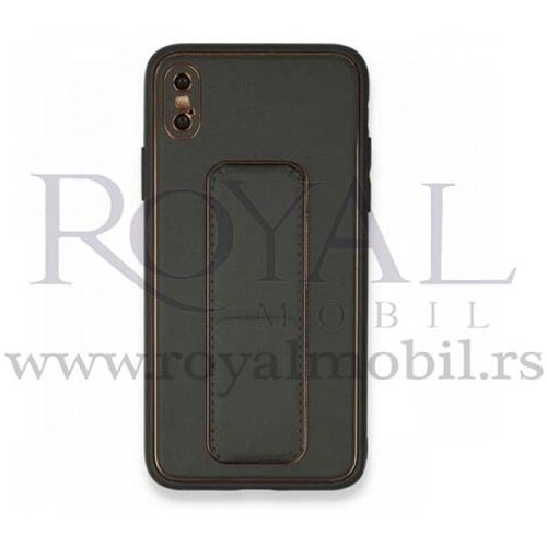  futrola kozna sa postoljem za xiaomi redmi 9T / poco M3 siva Slike