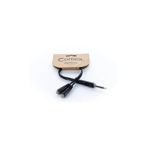 Cordial 14886 utičnica audio Y-adapter [1x klinken utikač 6.3 mm (stereo) - 2x priključna doza za 3,5 mm banana utikač] Cijene