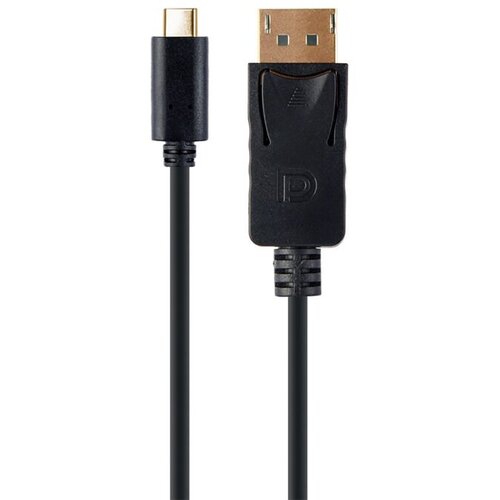 VIDEO adapter kabl Type-C to DisplayPort, BLACK, 2m, 4K 60 Hz, GEMBIRD A-CM-DPM-01 Cene
