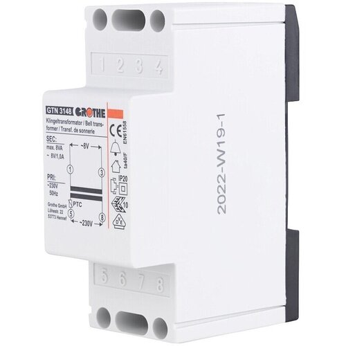 REV Transformator zvonca (Primarna napetost: 230 - 240 V/50 Hz, Sekundarna napetost: 8 V ~ 1 A) Slike