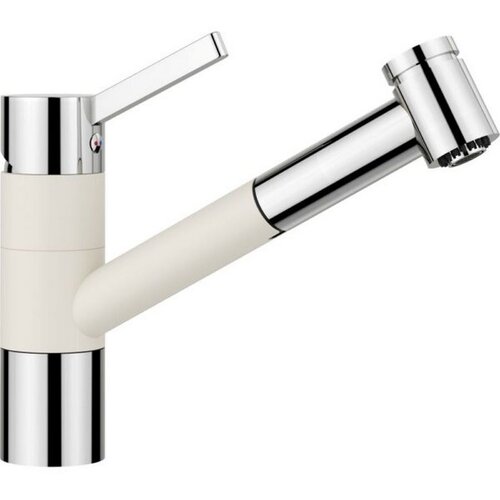 Blanco slavina TIVO-S SILGRANIT-LOOK NJEŽNO BIJELA / KROM VT Slike