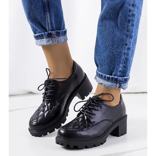 Gemre Black pumps with thick heels Landra Cene
