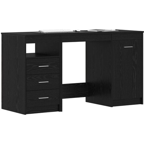  Stol 2 pcs Crni hrast 140 x 50 x 76 cm Konstruirano drvo Slike
