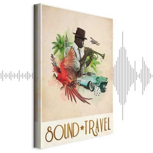  Slika - Sound Travel (1 Part) Vertical 40x60 Akustična Cene