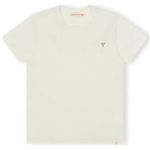 Revolution Majice & Polo majice T-Shirt Regular 1341 WEI - Off-White Bela