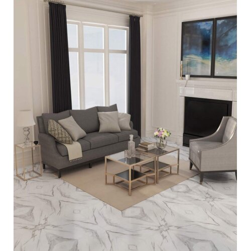 LECICO Pločice 60.3x60.3 DENMARK MARBLE GREY 10mm Glossy Cijene